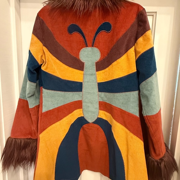 Current Mood Multicolor Faux Fur Trim Jacket - Picture 2 of 2